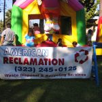 American Reclamation sponsored a kids’ jumper at the Billion Bottle event to promote recycling at in El Monte in 2004.